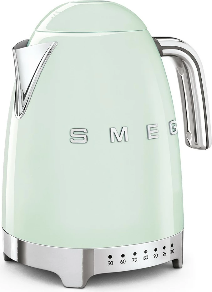 Ibrik elektrik SMEG KLF04PGEU, 1.7L, 2400W, pastel jeshil
