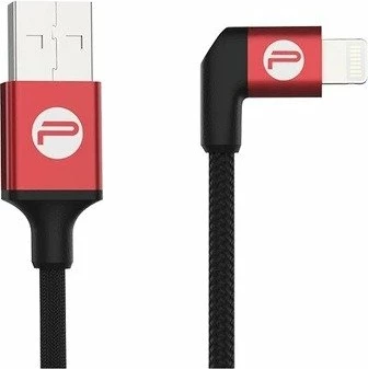 kabllo USB-A në Lightning MFI PGYTECH P-GM-115 0.35m 5W e zezë-kuqe