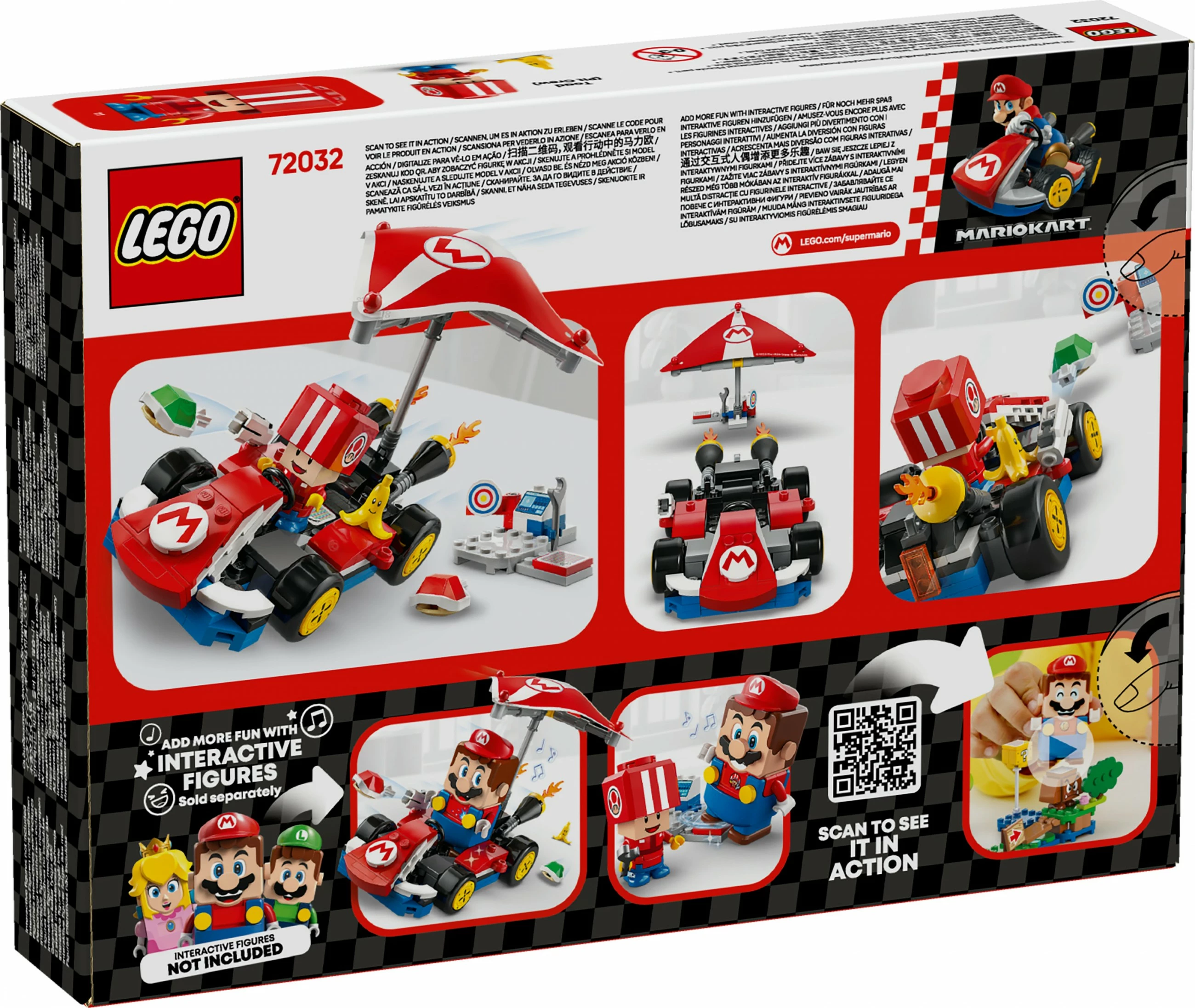 Set ndërtimi LEGO Mario Kart Standard Kart, 174 pjesë, shumëngjyrësh