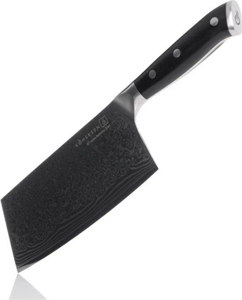 Satarë KOHERSEN Elegance, 16.5 cm, Dru Ebony, Çelik Damask