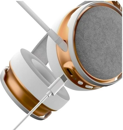Kufje gaming Dark Project SONO Wireless, Bluetooth, mikrofon i ndashëm, bardhë