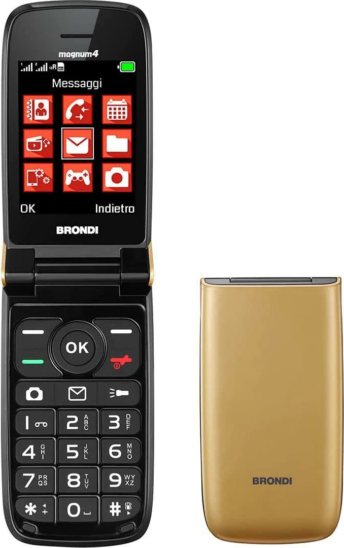 Celular Brondi Magnum 4 Gold DS, gold