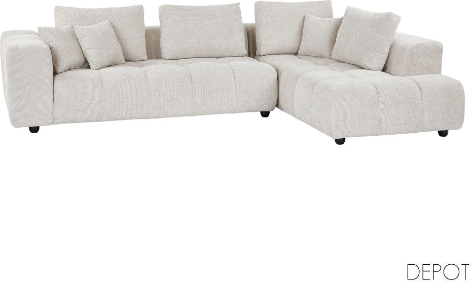 Këndollëse TOMOS, kënd i djathtë, bezhë LEGASY 15, 298x200x85 cm