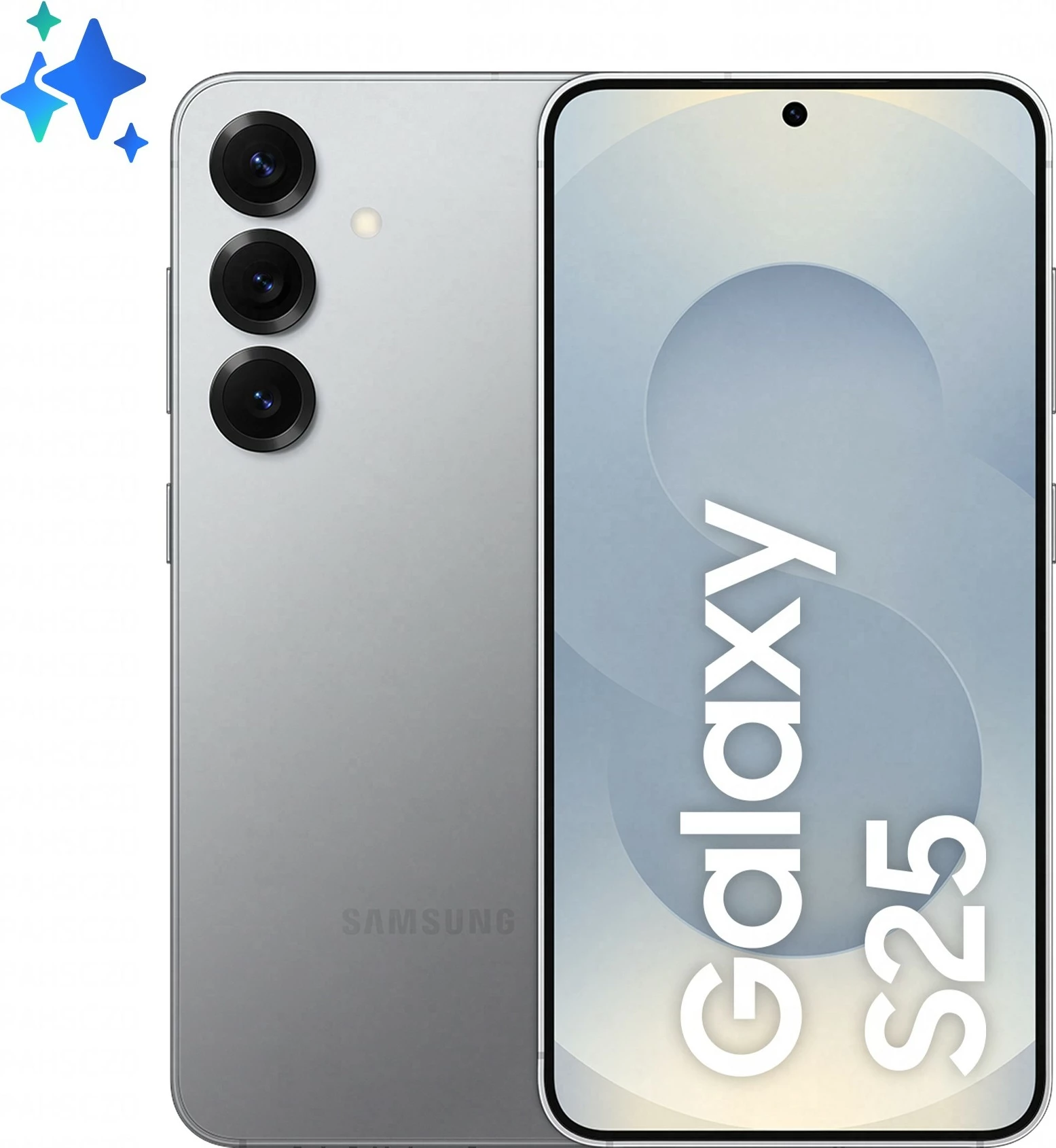 Celular Samsung Galaxy S25, 6.2", 12+128GB, silver