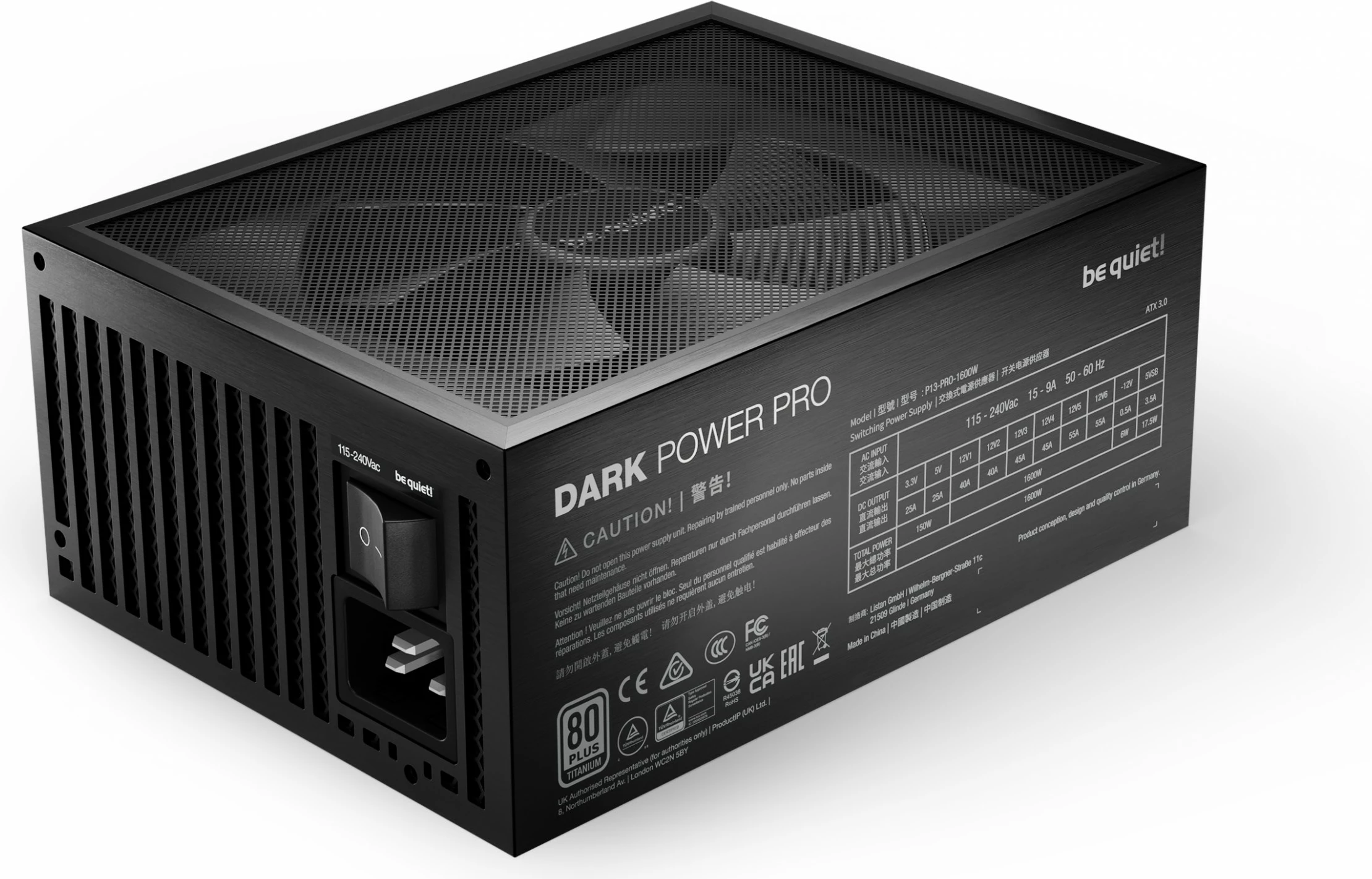 Burim energjie Be Quiet! Dark Power Pro 13, 1600W, 80 PLUS Titanium