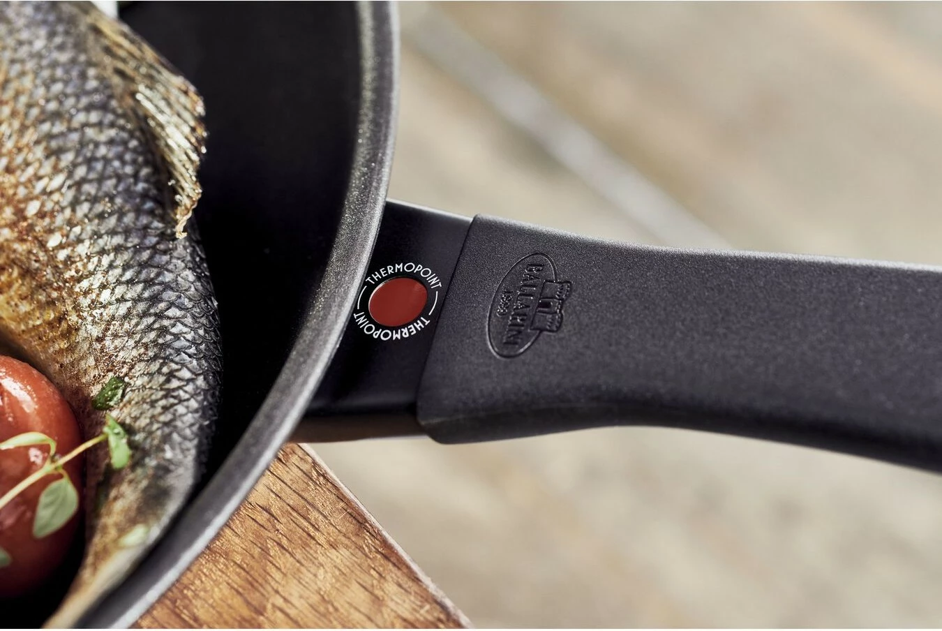 Tigan Ballarini 75002-911-0, 28cm, Keravis, alumini, Thermo-Spot, zi