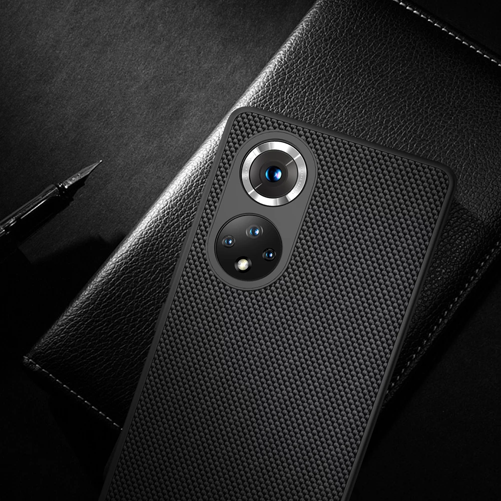 Mbështjellës Nillkin Textured Case për Honor 50 Pro, najlon, i zi