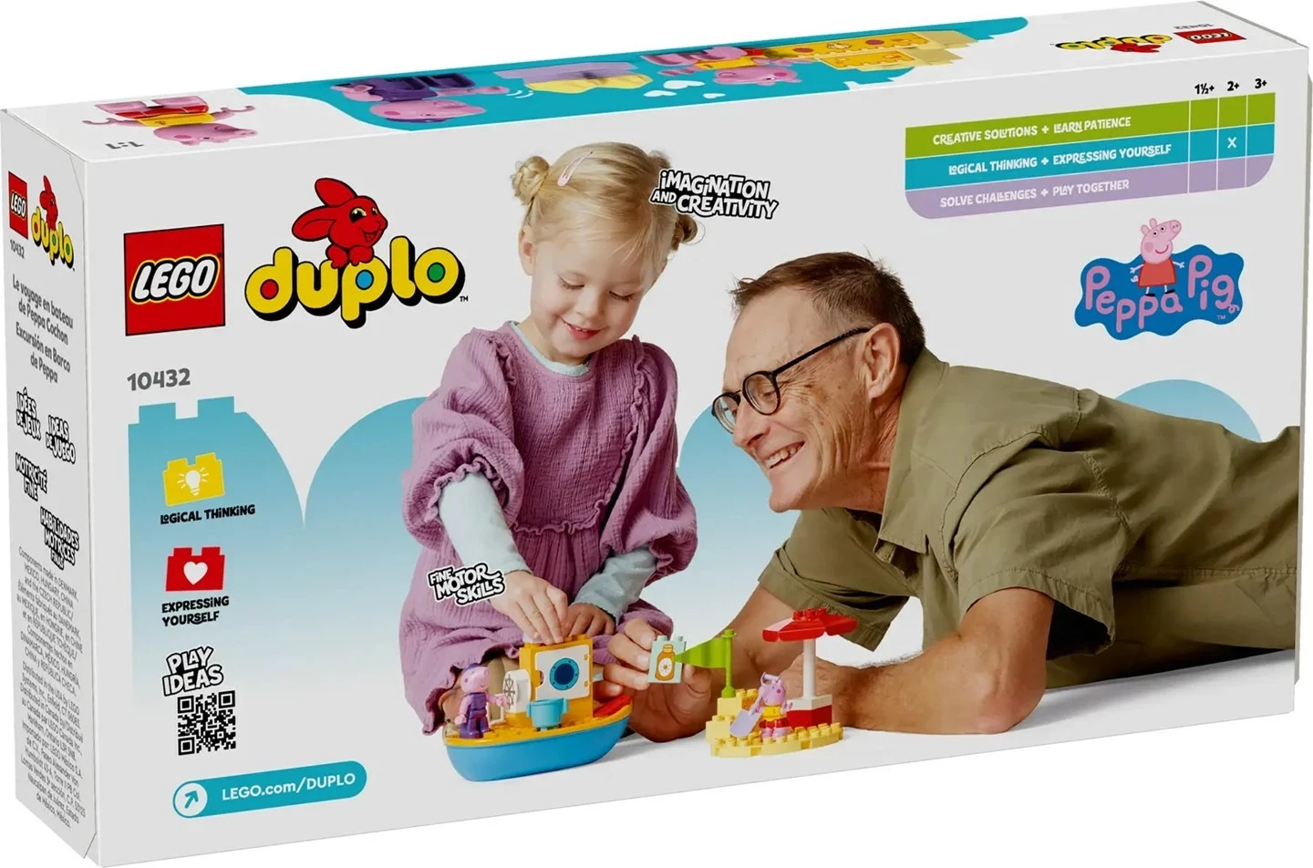 Set LEGO DUPLO Peppa Pig Boat Trip, 23 pjesë