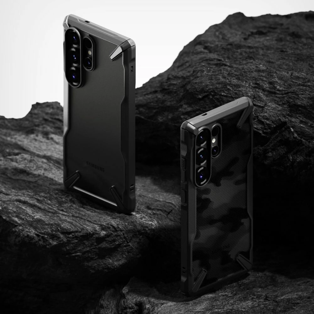 Mbështjellës Ringke Fusion X për Samsung Galaxy S25 Ultra, Zi