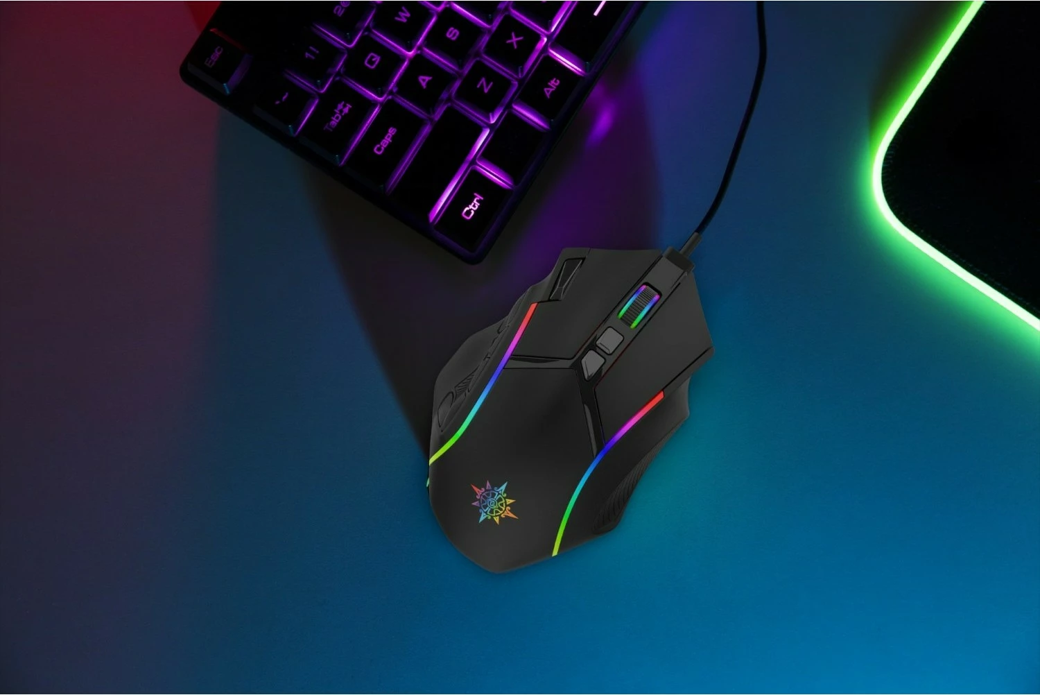 Maus gaming Incase IMG-351, 12800 DPI, RGB, USB, i zi