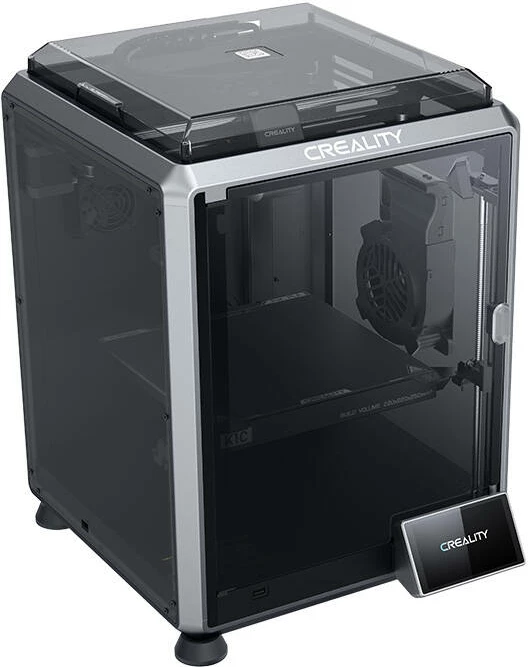 Printer 3D Creality K1C, FDM, shpejtësi 600mm/s, volum 220x220x250mm, i zi