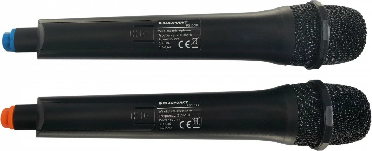 Altoparlant Blaupunkt PB06DB PartyBox me Bluetooth, Karaoke, 500W, LED, i zi, me 2 mikrofonë pa tela