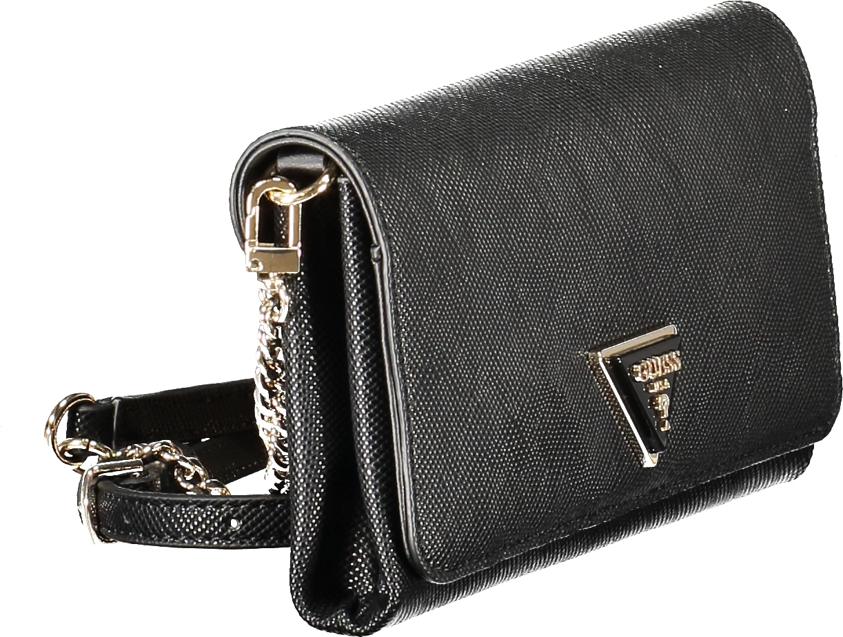 Çantë dore GUESS JEANS NOELLE MINI POUCH femra, e zezë