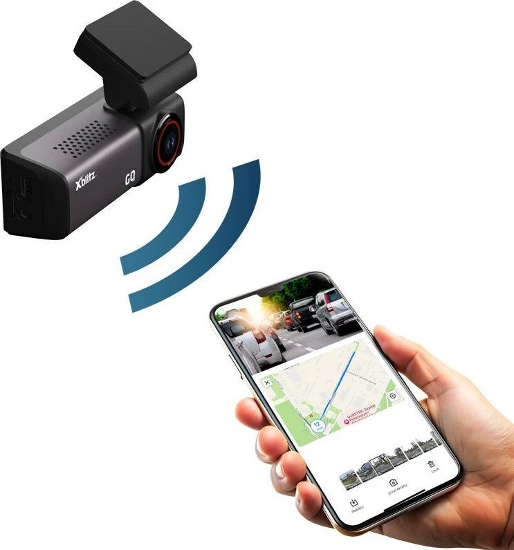 Kamerë veture Xblitz GO3, 2K Ultra HD, ekran 2", kënd 140°, e zezë