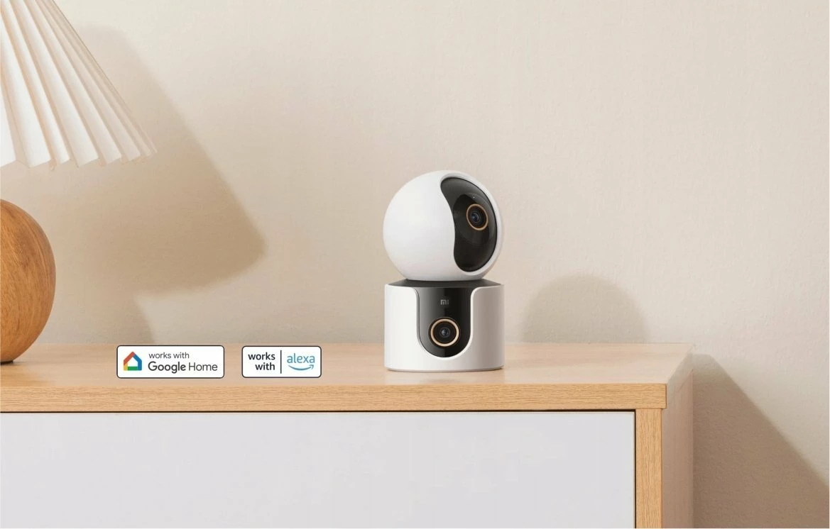 Kamerë sigurie IP Xiaomi C500 Dual 2K 2560x1440, dy lente 4MP, Wi‑Fi, PTZ, e bardhë