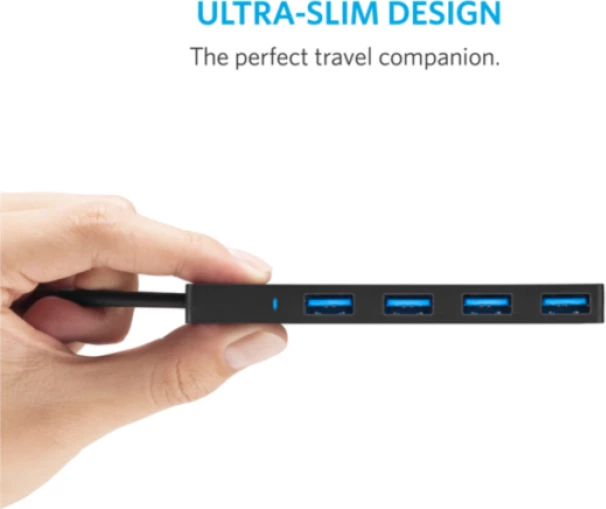 Hub USB Anker Ultra Slim A7516016, 4-port USB 3.0, i zi