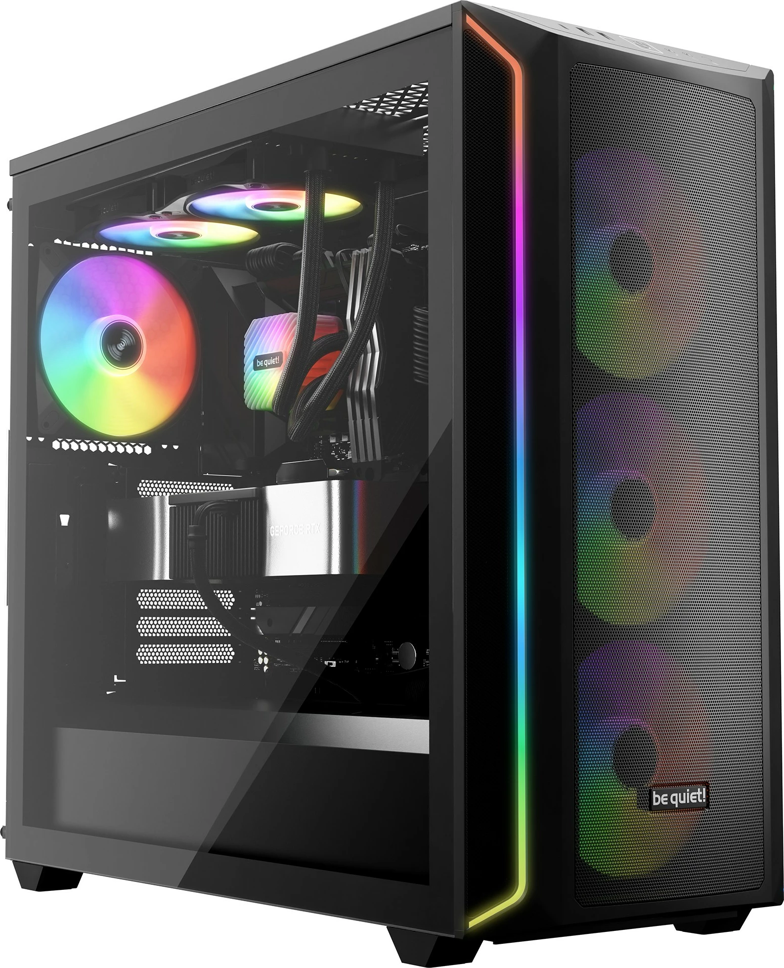 Ventilator kase Be Quiet! LIGHT WINGS LX PWM 140mm, LED multi, i zi