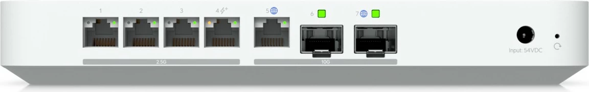 Router Ubiquiti Unifi Cloud Gateway Fiber, 4x2.5G, 1x10G, 2xSFP+, PoE+, i bardhë