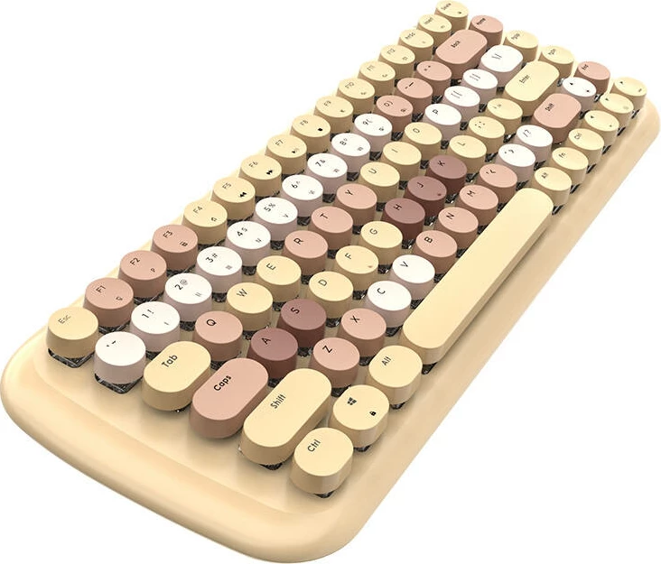 Tastierë mekanike wireless MOFII ROMI SK-645, 84 taste, Bluetooth/2.4G, kafe