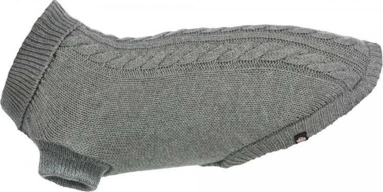 Pulover për qen Trixie Kenton L 55 cm, gri