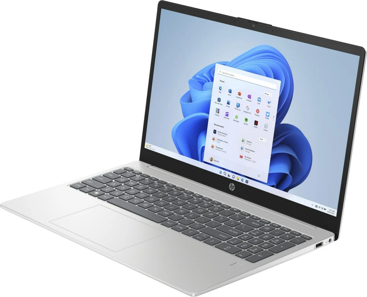 Laptop HP 15-FD0131WM, Intel Core i3-N305, 8 GB RAM, 256 GB SSD, 15.6" Full HD, Argjendtë