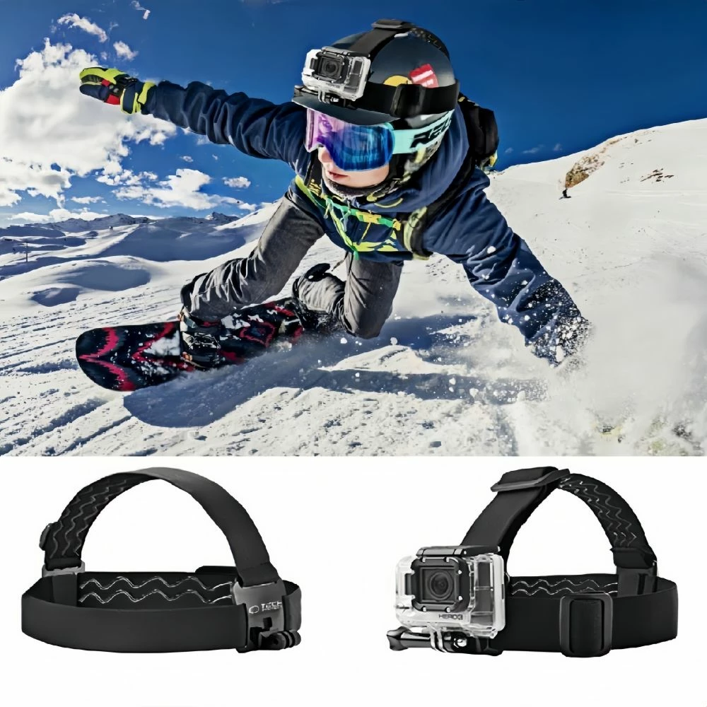 Mbajtës koke Tech-Protect GA100 për GoPro/DJI, i zi