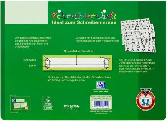 Fletore Oxford 100050089, A4, 80g, e gjelbër