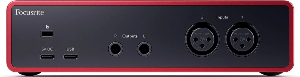 Audio interface Focusrite Scarlett 2i2 USB-C 4th Gen, Kuqe