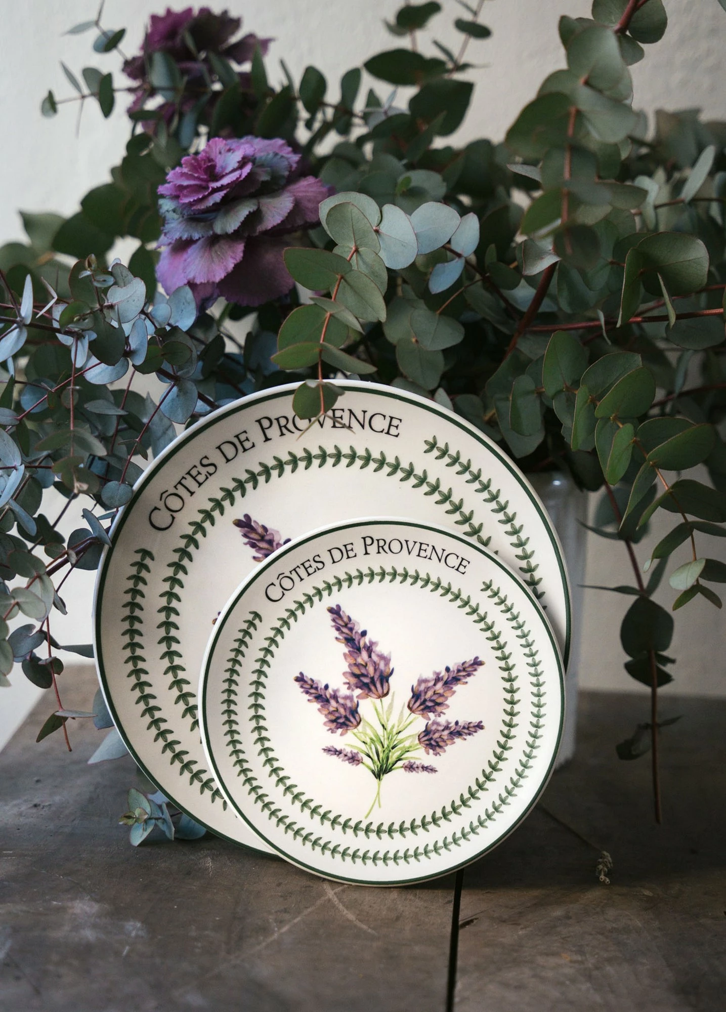 Set pjatash shërbimi, 6 copë, ngjyrë lejla, PRC0004