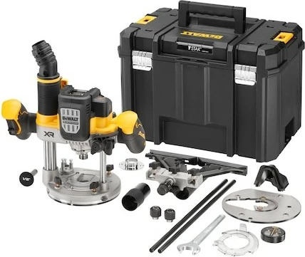 Freza elektrike DeWALT DCW620NT-XJ, brushless, 18V, 1600W, me valixhe, e zezë/verdhe