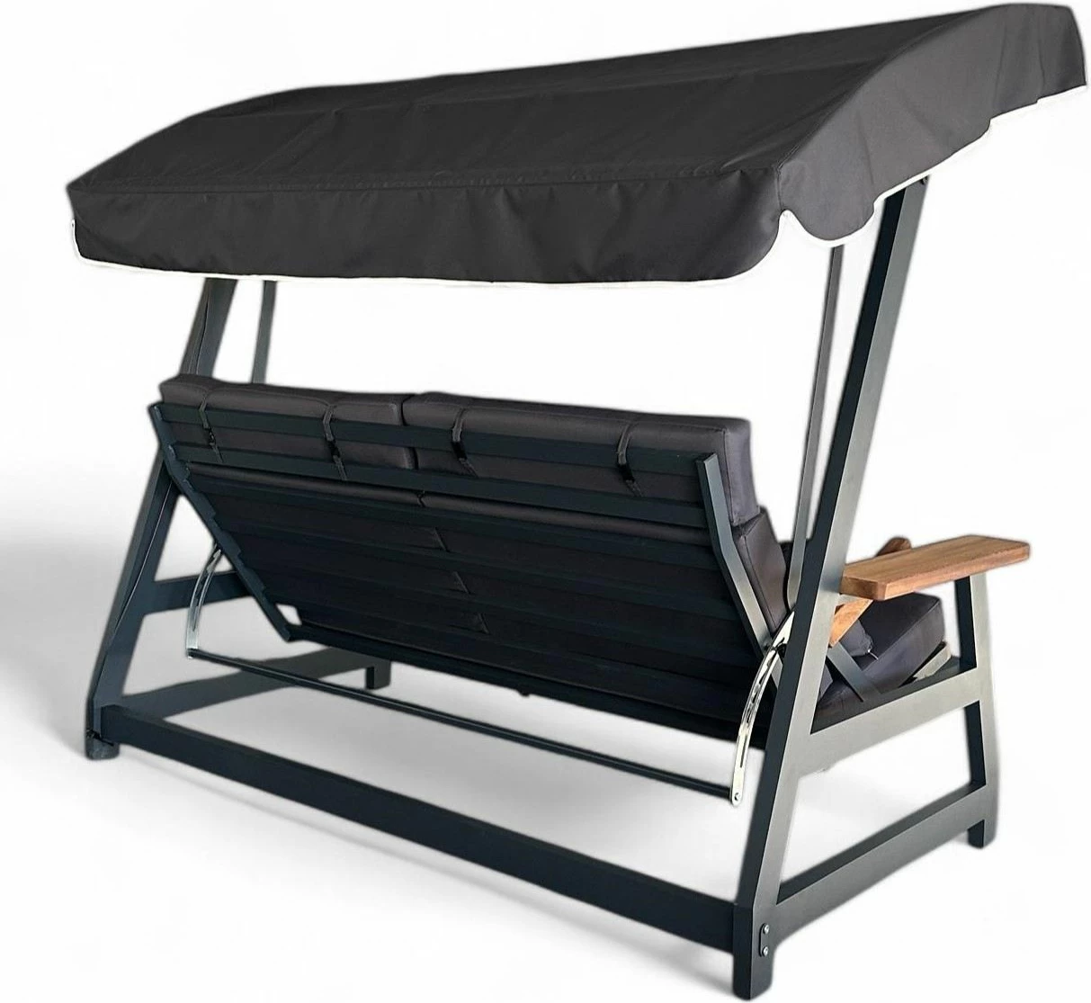 Karrige lëkundëse treshe për kopsht, ngjyrë antracit, Skye Decor Nova 2400