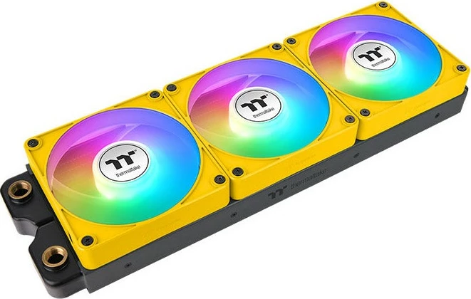 Ventilator kase Thermaltake CT120 EX Reverse ARGB Sync 120mm, 3 copë, e verdhë
