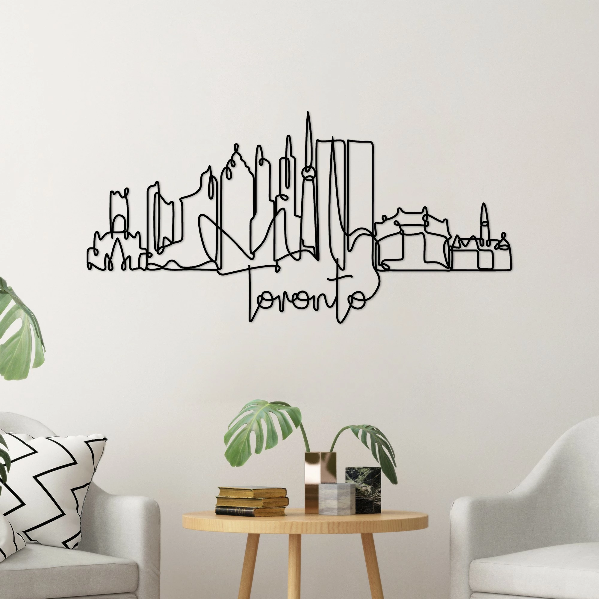 Aksesor dekorativ metalik për mur, Wallity, Toronto