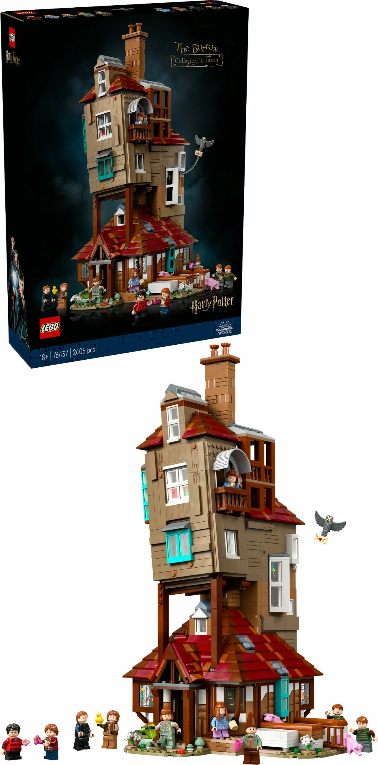 Set ndërtimi LEGO The Burrow, Koleksionist, 2405 pjesë, shumëngjyrësh