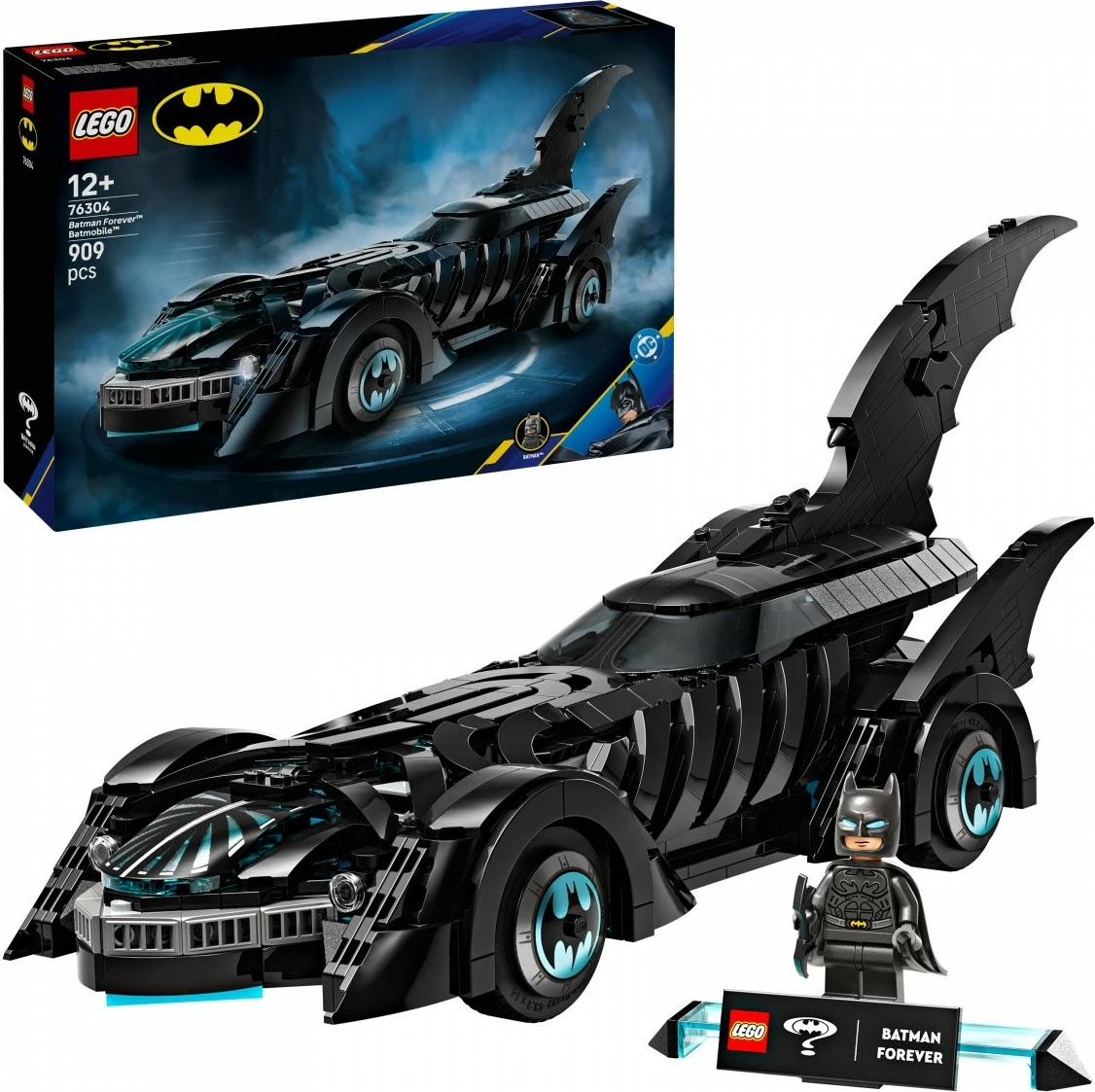 Set ndërtimi LEGO Batman Batmobile 76304, 909 pjesë, i zi