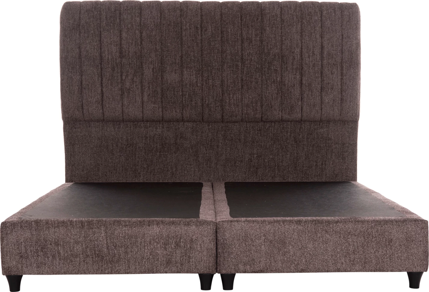 Krevat dopio HILDA, stof boucle ngjyrë kafe, FH717.02, për dyshek 160x200cm