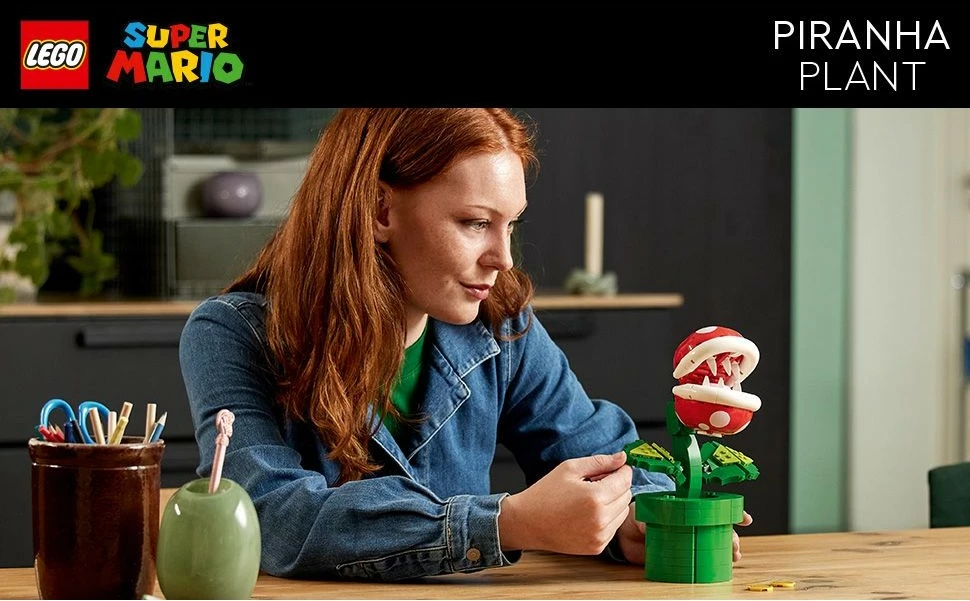Set ndërtimi LEGO Super Mario Piranha Plant, 540 copë, shumëngjyrësh