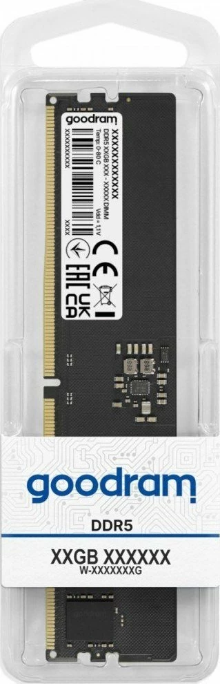 RAM Memorje GoodRam GR5600D564L46S/16G 16GB DDR5 5600MHz CL46 DIMM, e zezë, 1 modul