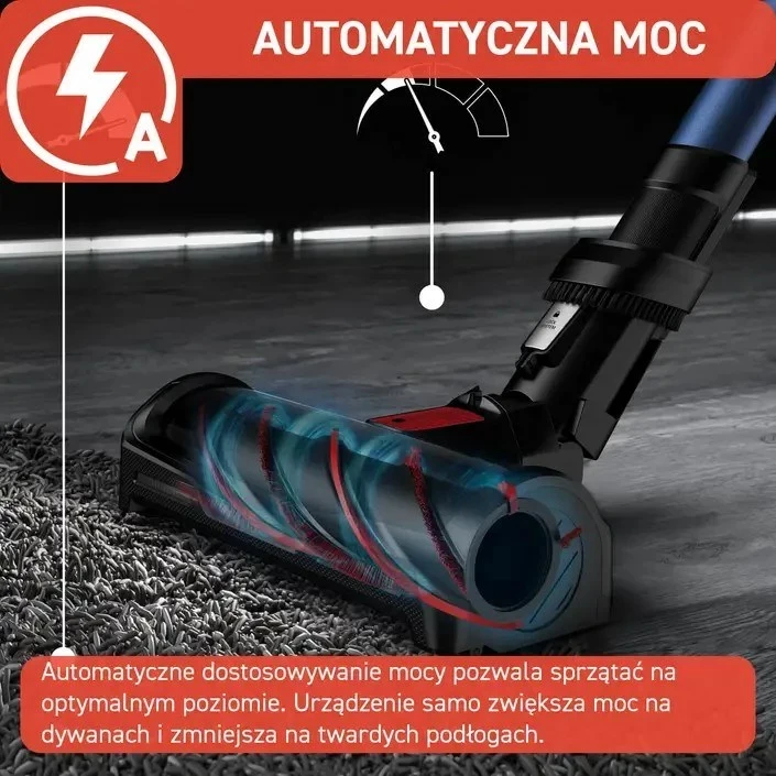 Fshesë pa kabllo Tefal TY98C0 X-Force 12.60, 900 ml, Blu