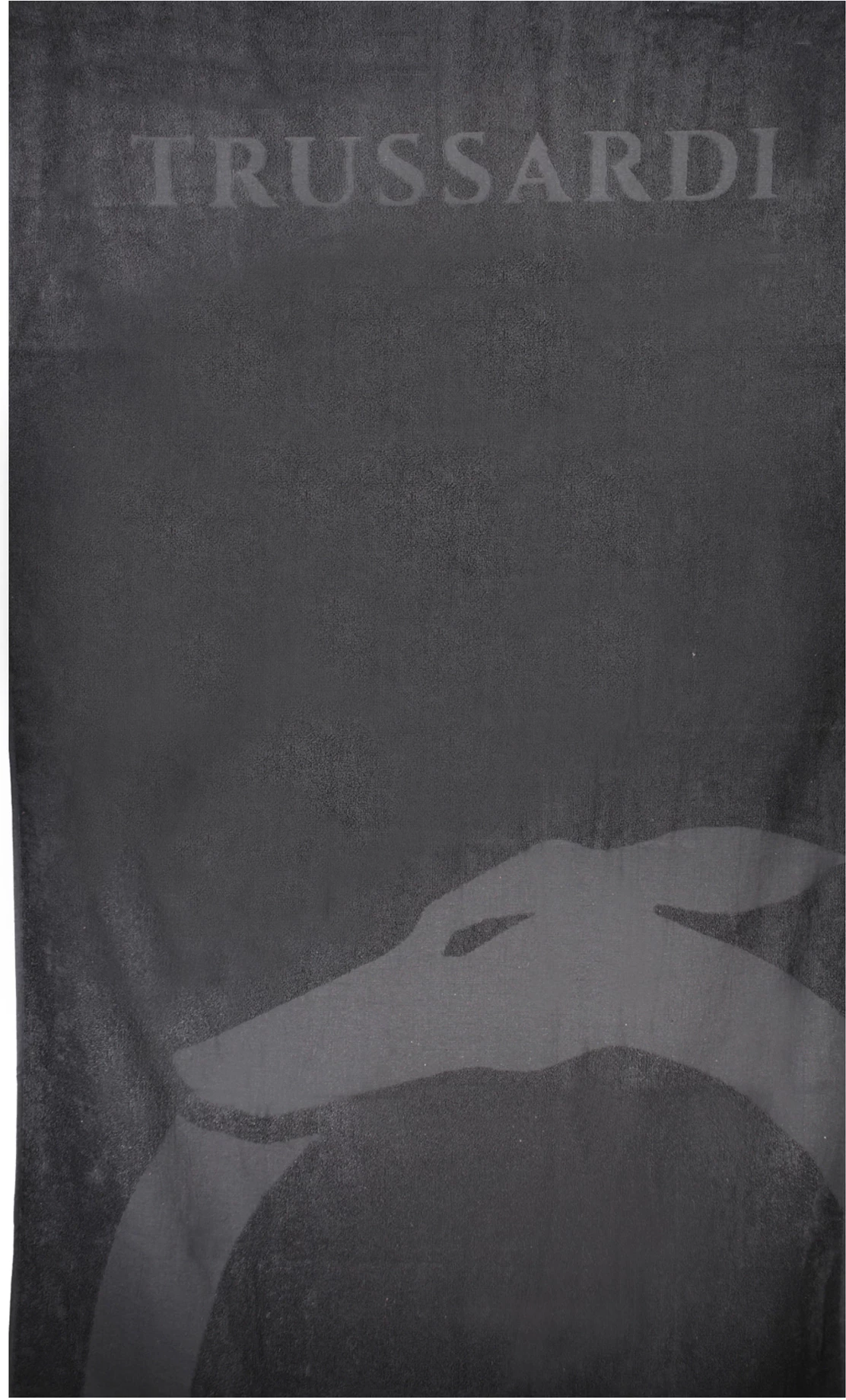 Peshqir plazhi Trussardi Jeans meshkuj, i zi