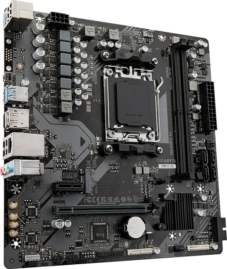 Pllakë amë Gigabyte A620M H, Socket AM5, DDR5, micro ATX