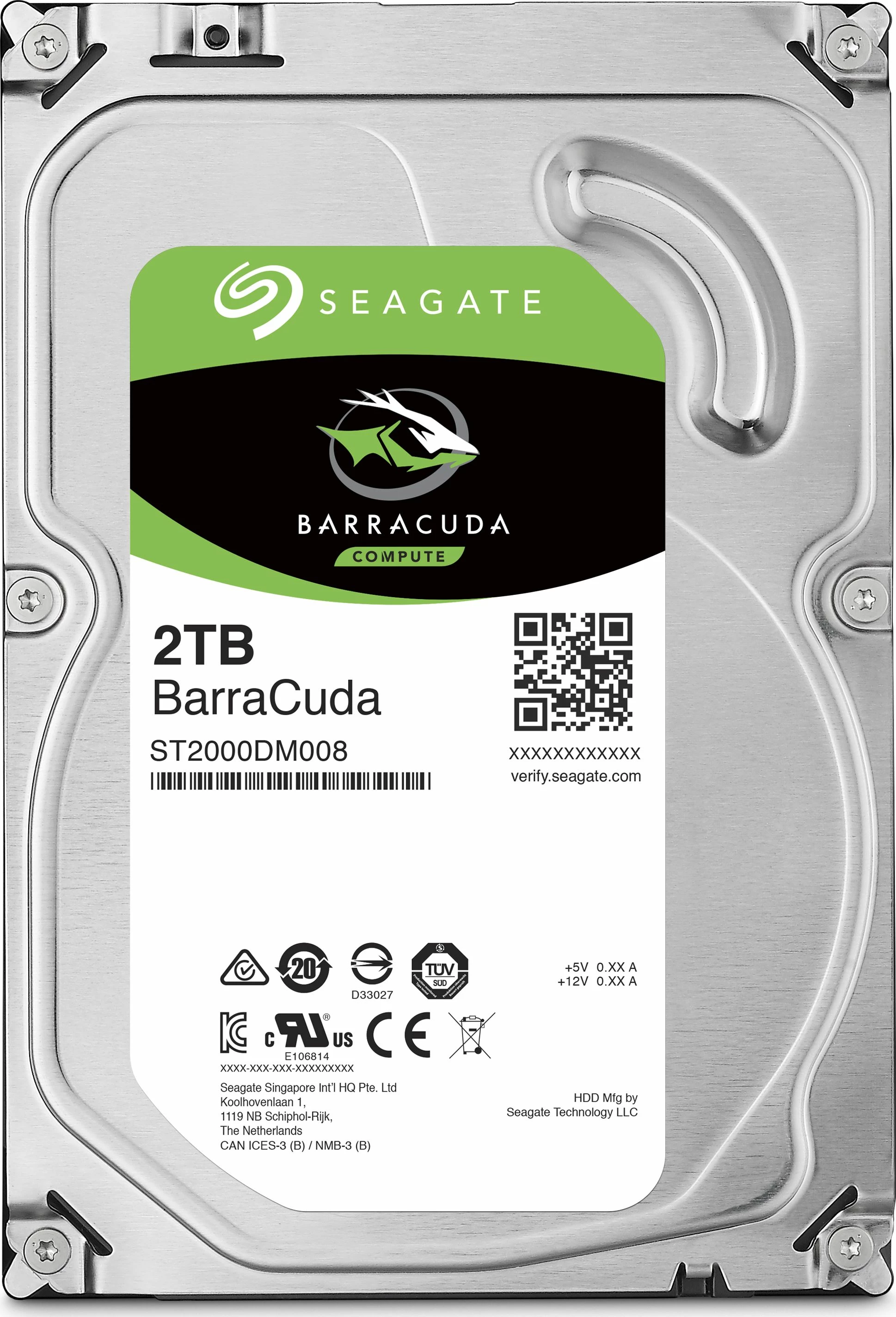 Disk HDD Seagate BarraCuda ST2000DM008 2TB 3.5\" SATA III 7200rpm 256MB cache