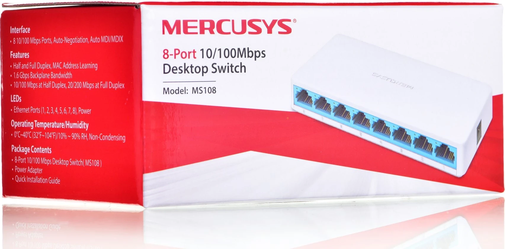 Zgjerues rrjeti Mercusys 8-Port, 10/100Mbps 