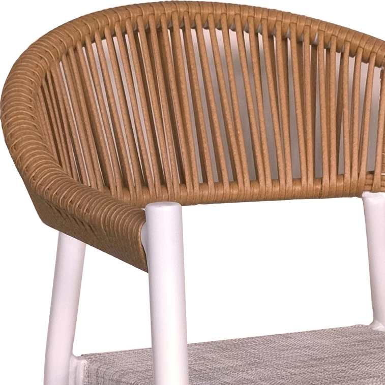 Set tavoline me karrige Kliton-Elation alumini ngjyrë e bardhë 150x80x74cm