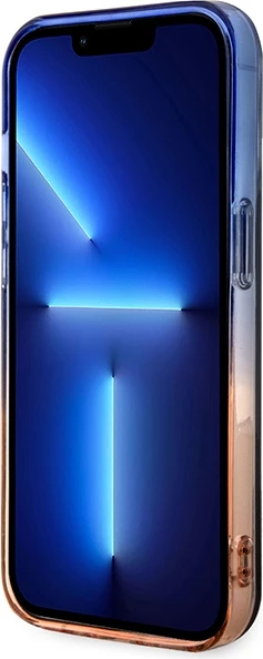 Mbështjellës BMW Gradient Bumper MagSafe për iPhone 14 Pro 6.1", gri/portokalli/blu