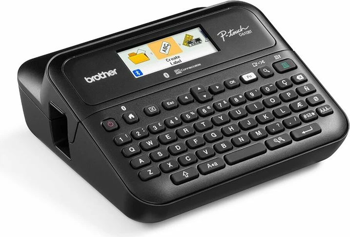 Etiketues Brother P-touch PT-D610BT, me ekran ngjyrë, Bluetooth, USB, me kasetë etikete, zi, me kuti transporti