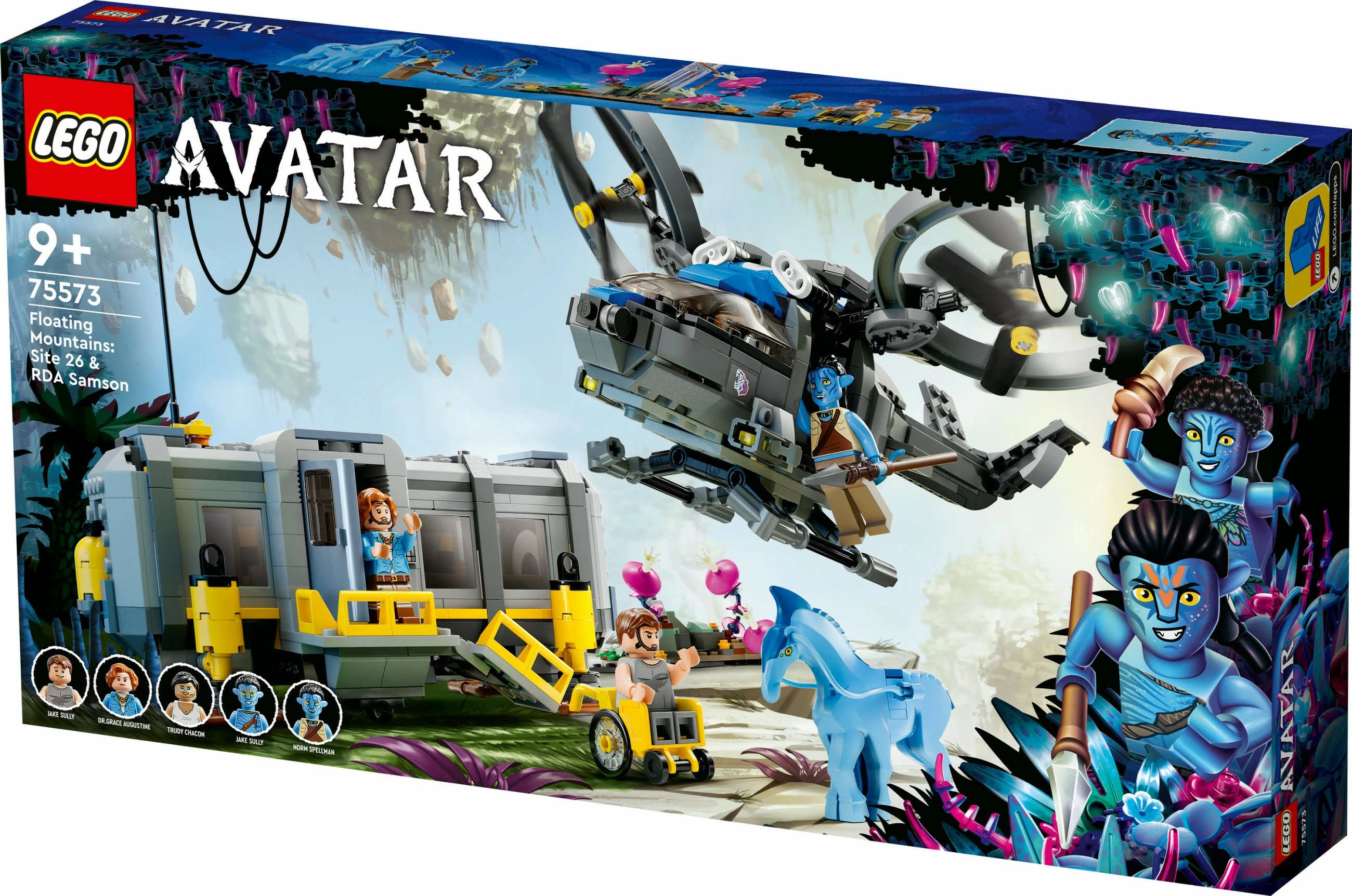 Set për ndërtim LEGO Avatar Floating Mountains: Site 26 & RDA Samson, 887 pjesë, Multikolor
