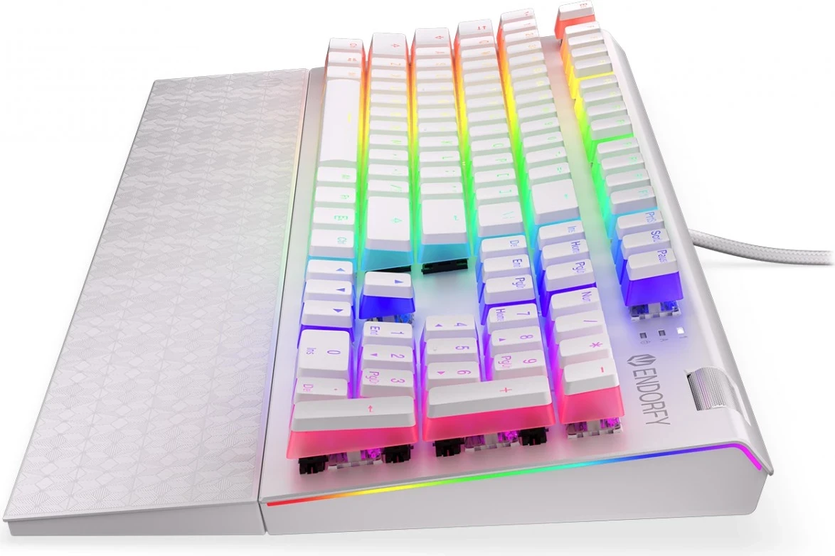 Tastierë për lojtarë Endorfy, e bardhë