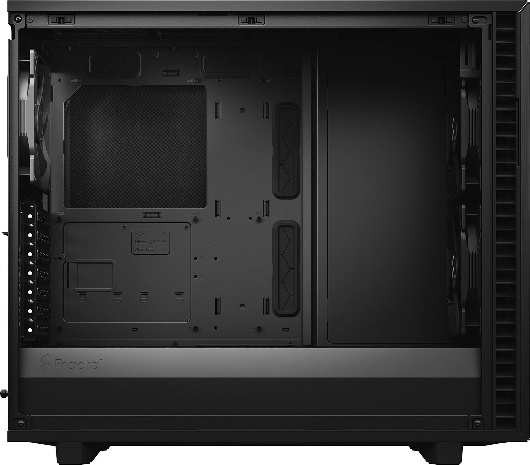 Kasë Fractal Design Define 7, Midi Tower, ATX, EATX, micro ATX, Micro-ITX, e zezë