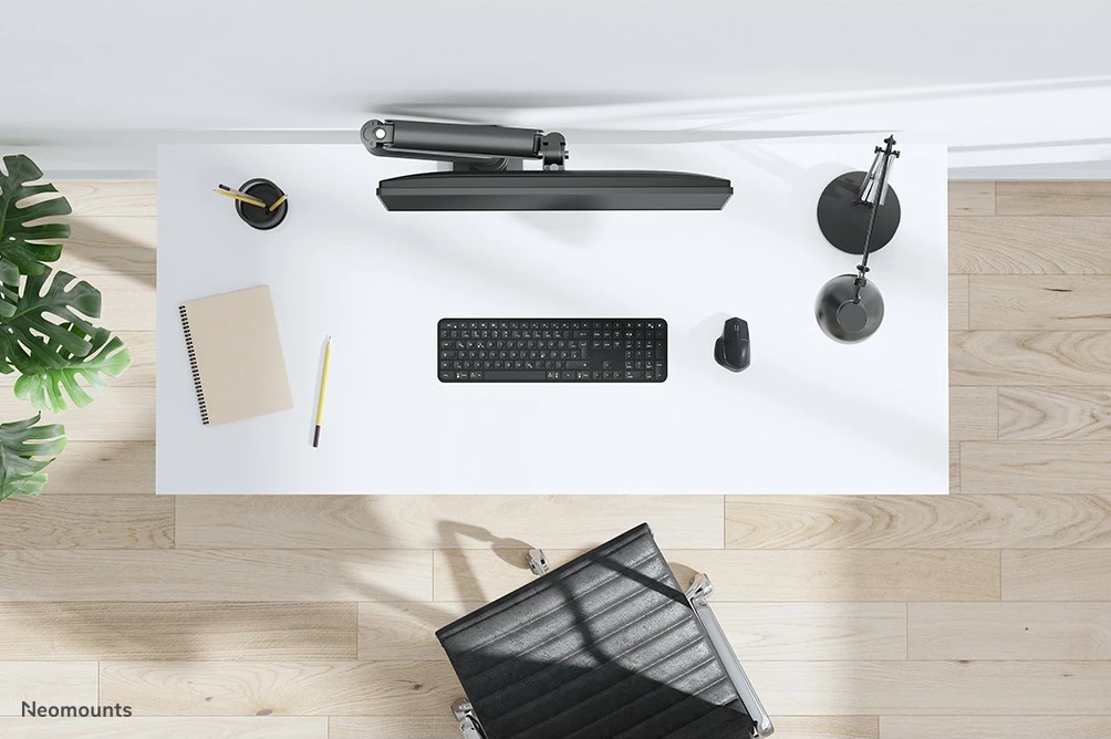 Krah monitori Neomounts DS70-450BL1, gas spring, 17-42 inç, 15 kg, e zezë